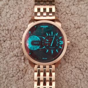 Rose Gold Diesel Watch